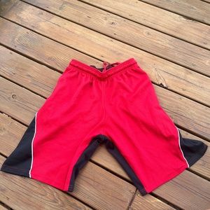 black and red shorts size medium